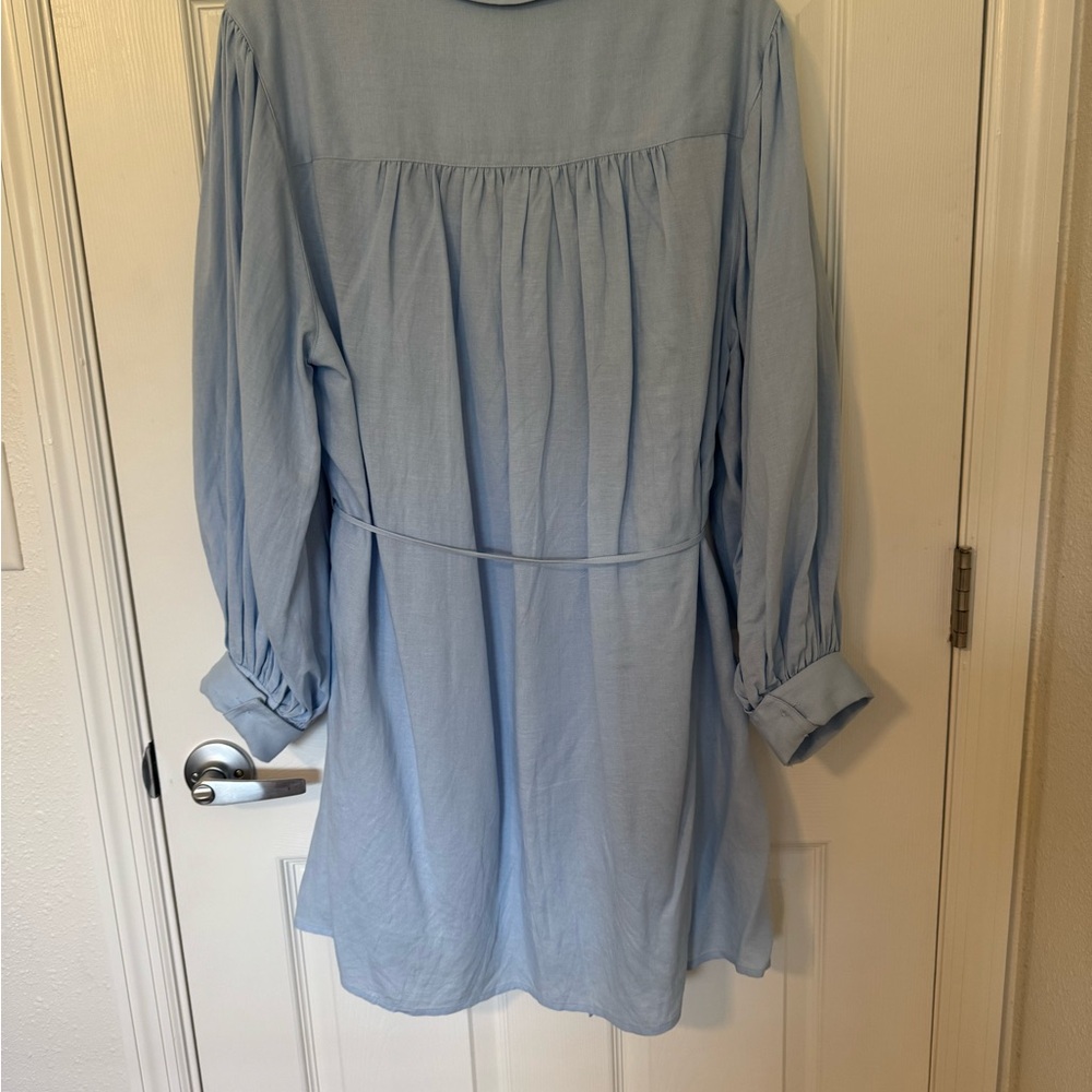 Alex Marie Blue Long Sleeve Dress - Picture 2 of 6